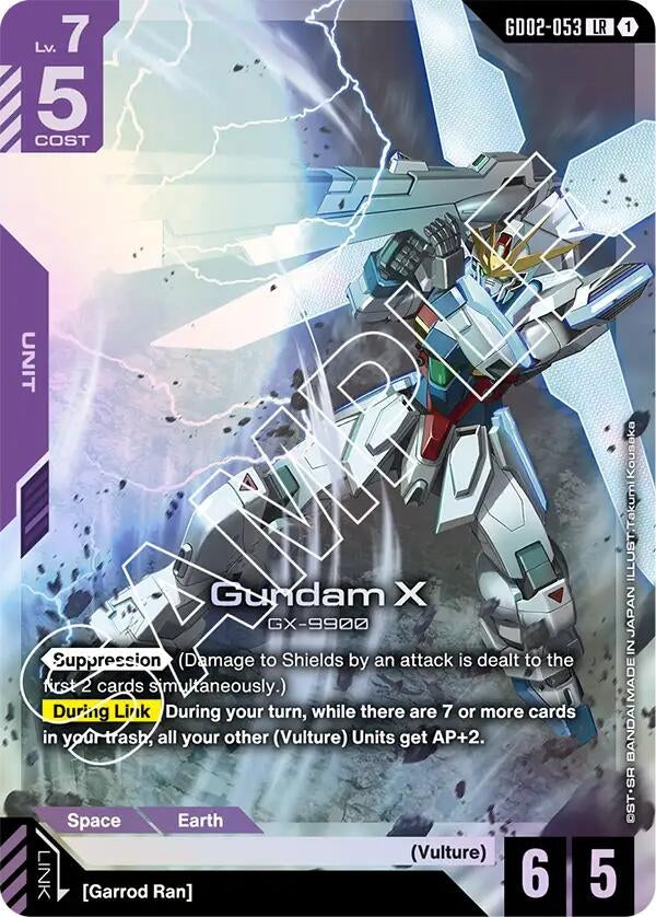 PSA10GUNDAM GD02 ガンダムX #053 5605 Gundam X (GD02-053) (GD02-053) (Dual Impact)