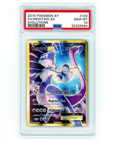 PSA 10 - Evolutions - FA Mewtwo Ex #103