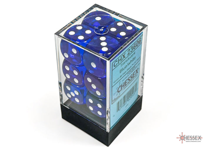 Translucent: 12D6 Blue/White Dice