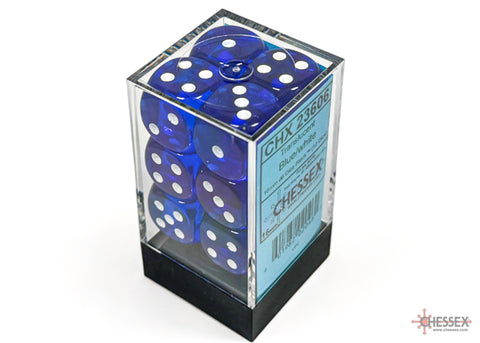 Translucent: 12D6 Blue/White Dice