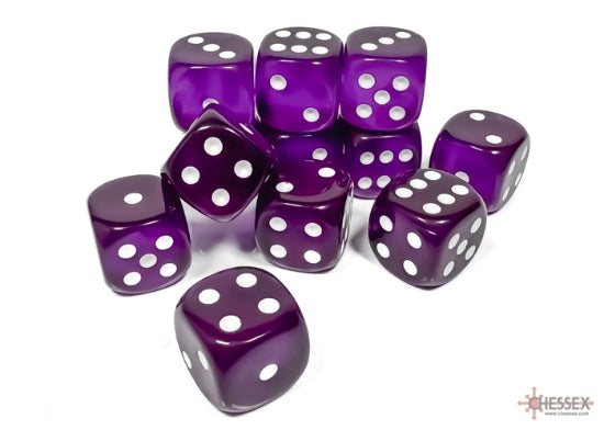 Translucent: 12D6 Purple/White Dice