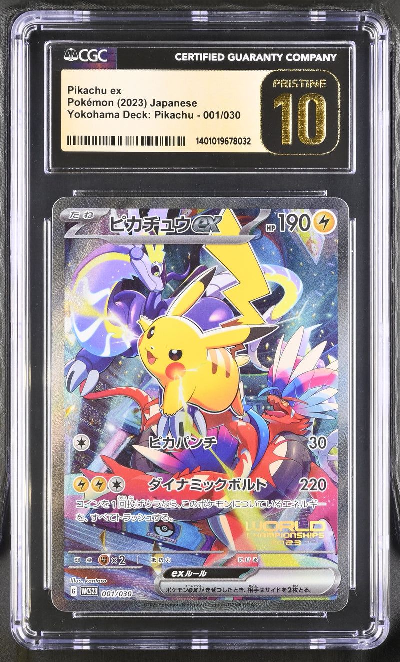 CGC Pristine 10 - World Championship Yokohama Deck - Pikachu Ex