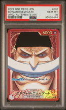 PSA 10 -  OP-02 Japanese - Edward.Newgate Leader Alt