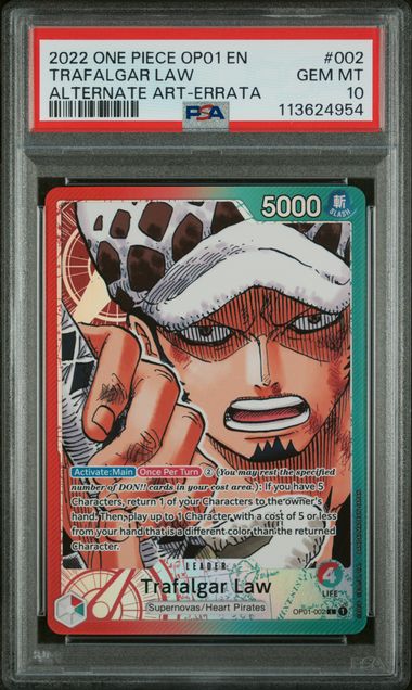 PSA 10 - Romance Dawn - Trafalgar Law Leader Alt