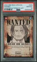 PSA 10 - Emperors in the New World - Shanks Wanted Poster