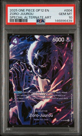PSA 10 - OP12 - Zoro-Juurou SP #004