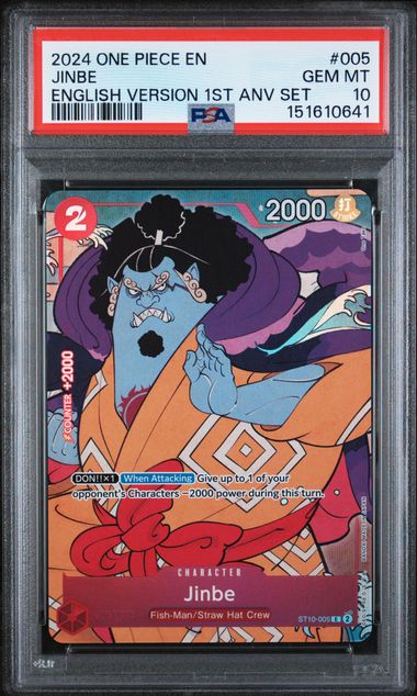 PSA 10 - English 1st Anniversary - Full Sequential Set