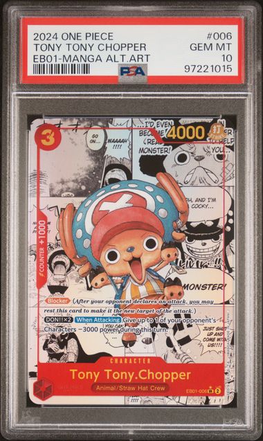 PSA 10 - EB-01- Tony Tony. Chopper Manga