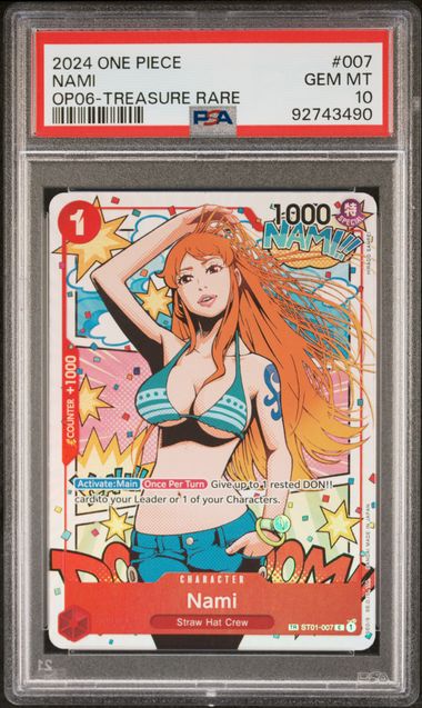 PSA 10 - Wings of the Captain - Nami Treaure Rare