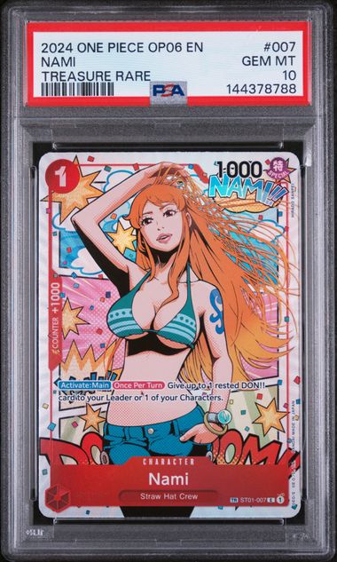 PSA 10 - Wings of the Captain - Nami Treaure Rare