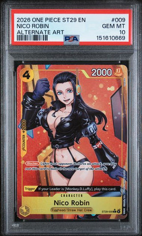 PSA 10 - Starter Deck 29 - Nico Robin #009