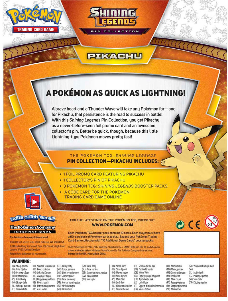 Shining Legends - Pin Collection (Pikachu)