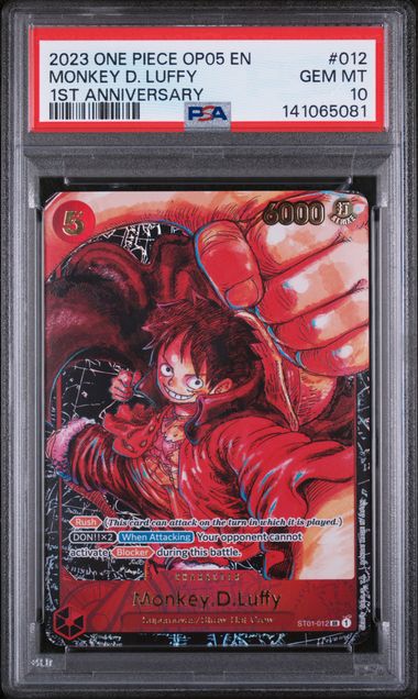 PSA 10 - OP05 - Monkey.D.Luffy Anniversary