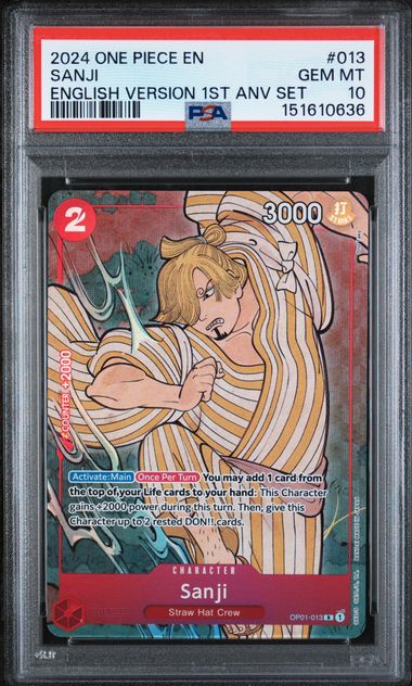 PSA 10 - English 1st Anniversary - Full Sequential Set