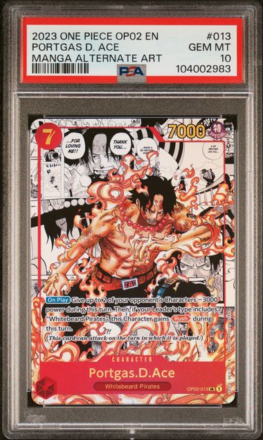 PSA 10 - Paramount War - Portgas.D.Ace Manga