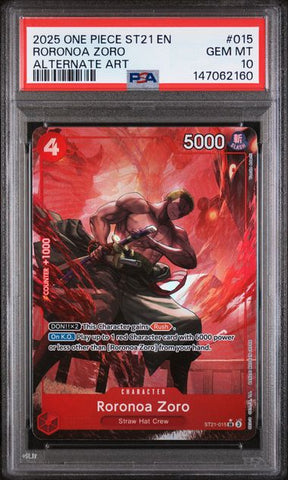 PSA 10 - ST21 - Roronoa Zoro Alt #015