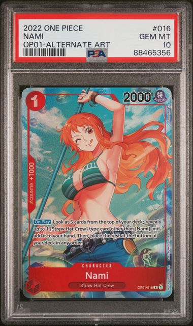 PSA 10 - Romance Dawn (Errata) - Nami Alt Art