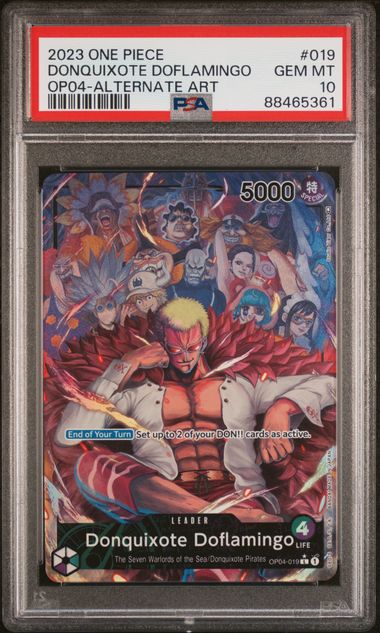 PSA 10 - OP04 - Donquixote Doflamingo Leader
