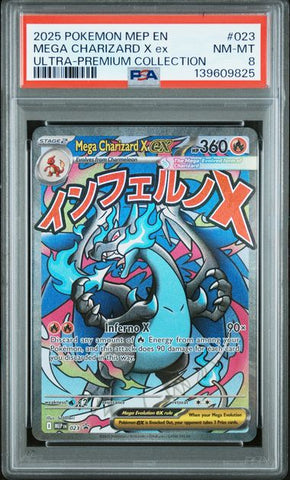 PSA 8 - Black Star Promo - Mega Charizard X EX #023