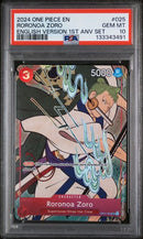 PSA 10 - English 1st Anniversary - Roronoa Zoro