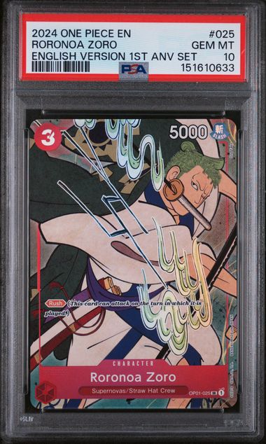 PSA 10 - English 1st Anniversary - Full Sequential Set