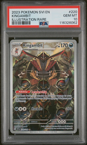PSA 10 - Scarlet & Violet Base - Kingambit #220