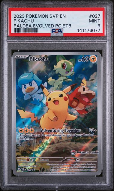 PSA 9 - Paldea Evolved - Pikachu Pokemon Center Promo