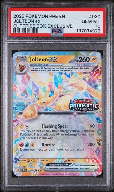 PSA 10  - Surprise Box Exclusive - Jolteon EX