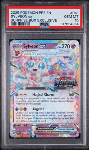 PSA 10  - Surprise Box Exclusive - Sylveon EX #041