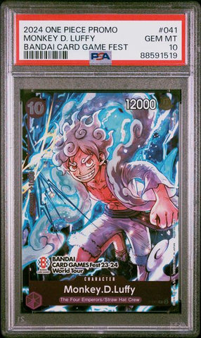 PSA 10 - Bandai Card Game Fest - Monkey.D.Luffy #041