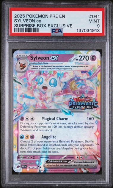 PSA 9  - Surprise Box Exclusive - Sylveon EX
