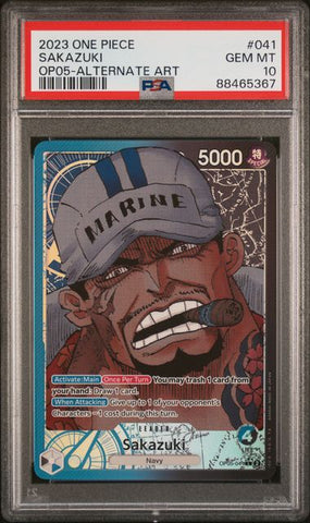 PSA 10 - OP05 - Sakazuki Leader #041