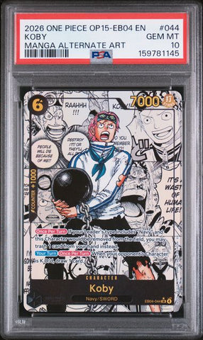 PSA 10 - Op15 - Koby Manga #044