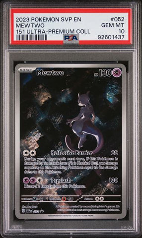 PSA 10 - Pokemon  151 - Mewtwo #052 Black Star Promo