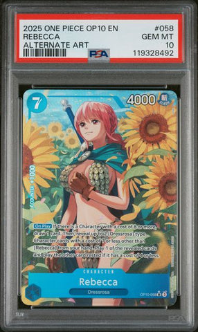 PSA 10 - OP10 - Rebecca (Alternate Art) #058