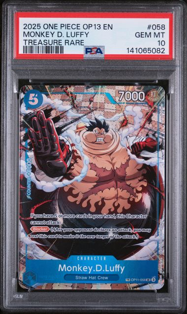 PSA 10 - Carrying On His Will - Monkey.D.Luffy Treasure Rare