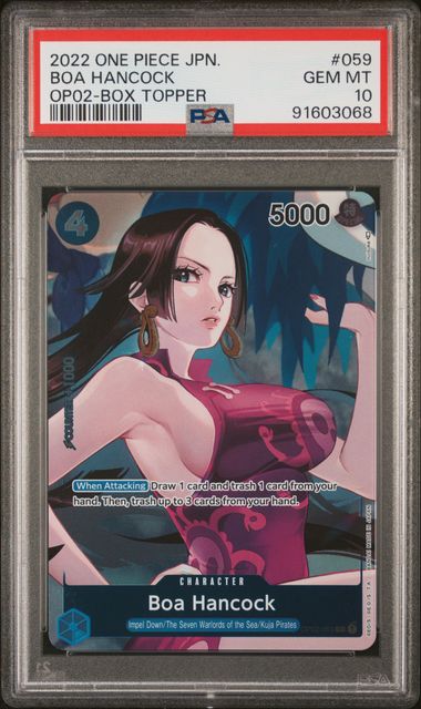 PSA 10 - OP-02 - Boa Hancock Box Topper