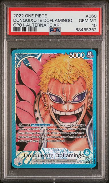 PSA 10 - OP01 - Donquixote Doflamingo Leader