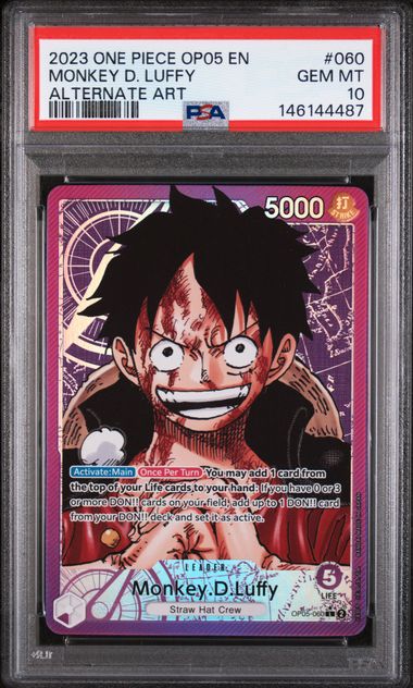 PSA 10 - OP05 - Monkey D. Luffy (Leader Alt)