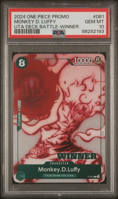 PSA 10 - Uta Deck Battle-Winner - Monkey.D.Luffy
