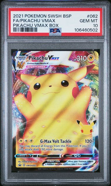 PSA 10 - Black Star Promo - Pikachu VMAX