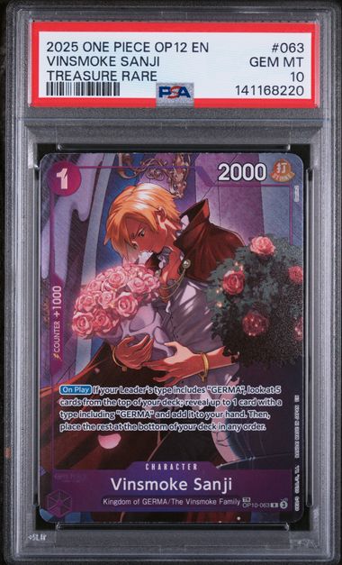 PSA 10 - Legacy of the Master  - Vinsmoke Sanji Treasure Rare