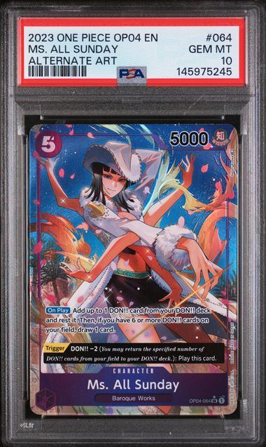 PSA 10 - OP04- Ms. All Sunday
