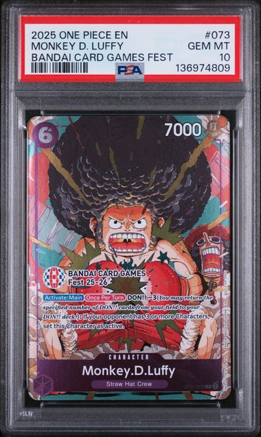 PSA 10 - 2025 Bandai Card Games Fest - Monkey.D.Luffy