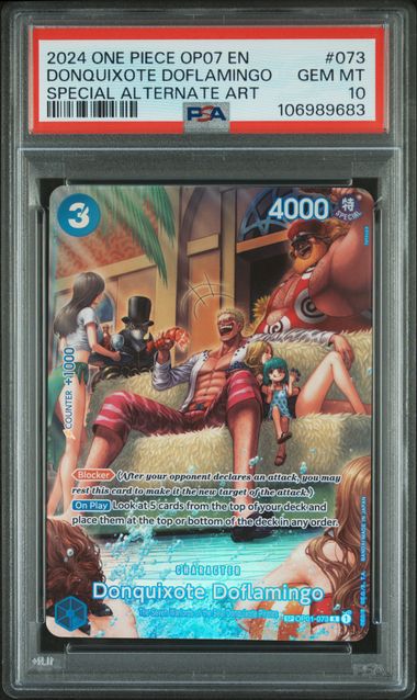 PSA 10 - OP07 - Donquixote Doflamingo SP