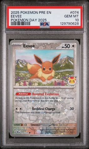 PSA 10 - Pokemon Day 2025 - Eevee #074