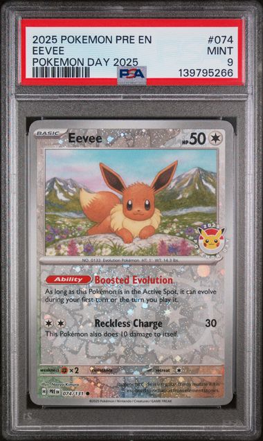 PSA 9 - Pokemon Day 2025 - Eevee
