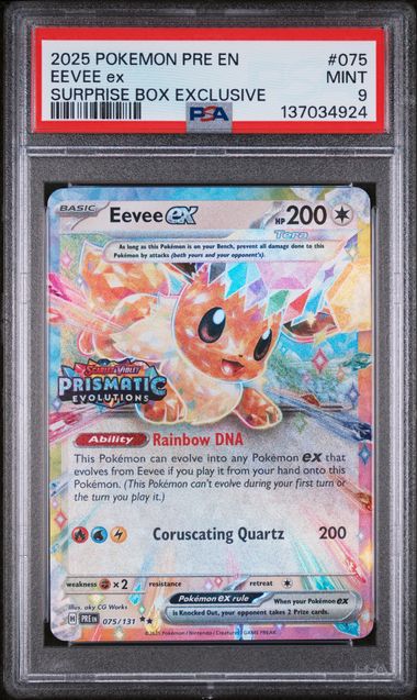 PSA 9  - Surprise Box Exclusive - Eevee EX