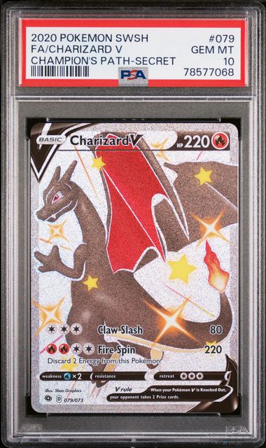 PSA 10 - Champions Path - Charizard V