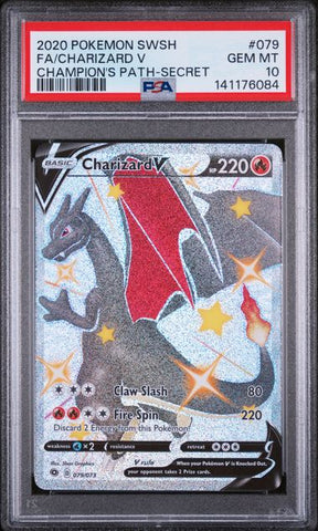 PSA 10 - Champions Path - Charizard V #079